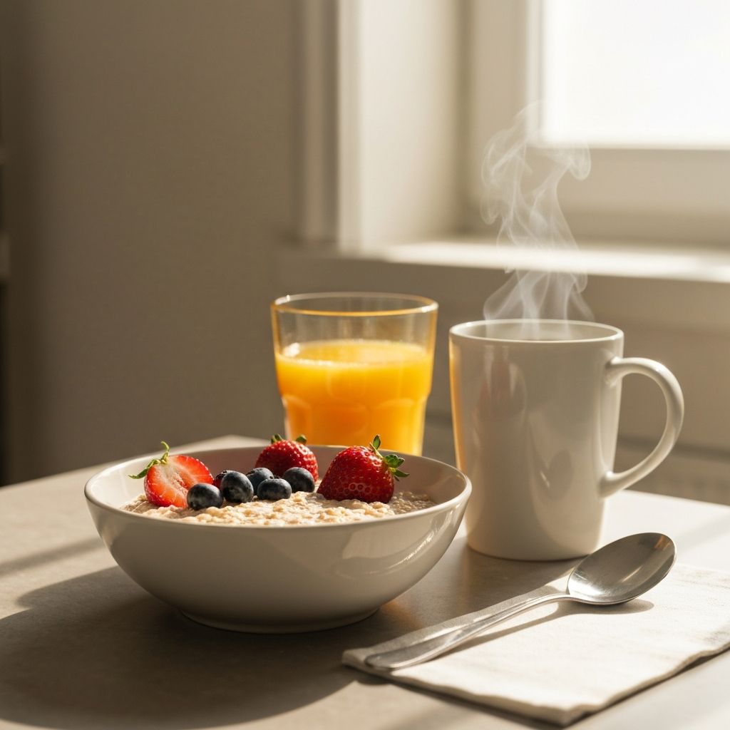 Morgendliche Essensroutine